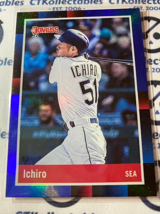 2022 Panini Donruss Baseball Ichiro Blue Foil "1988 Retro" #240 Seattle