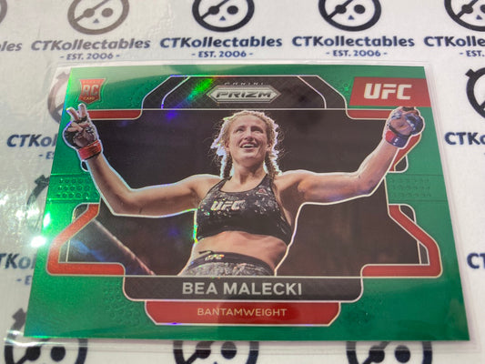 2022 UFC Panini Prizm Bea Malecki RC Green Prizm #17 Bantamweight