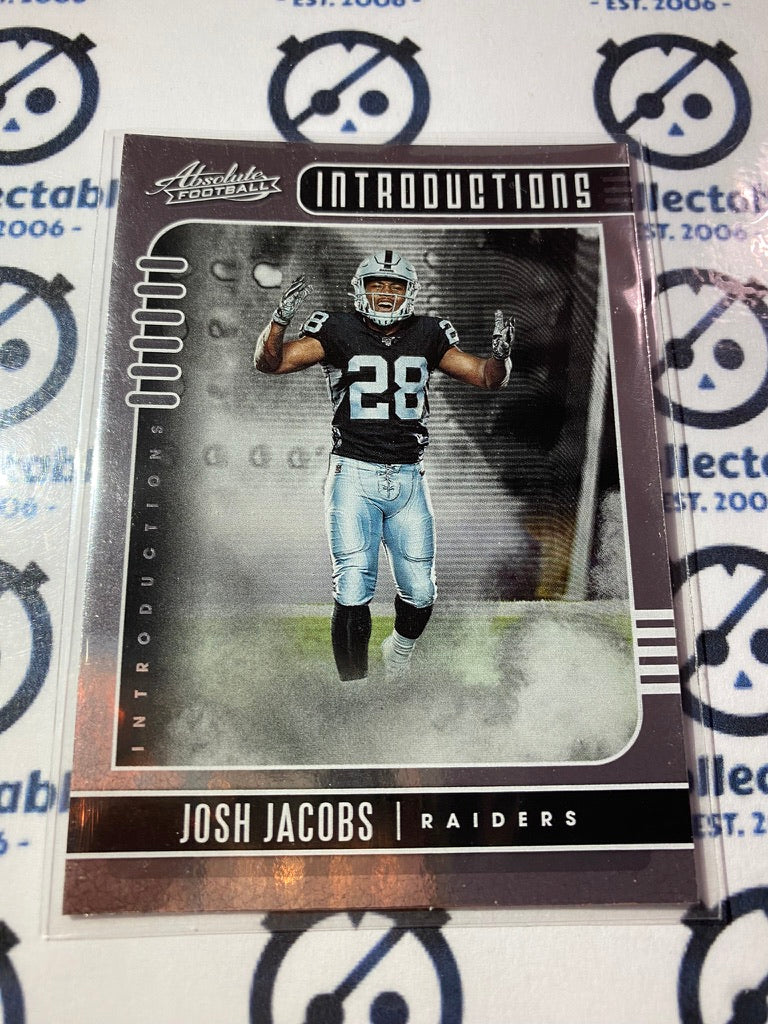 2019 NFL Panini Absolute Josh Jacobs Introductions #12 Vikings