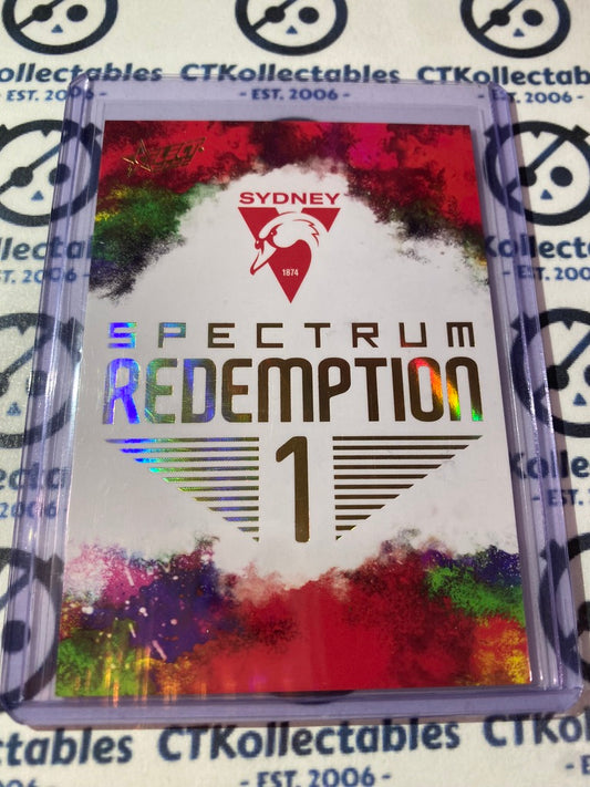 2022 AFL Footy Stars Spectrum Redemption #1 #SR-SS1 Sydney Swans #121/125