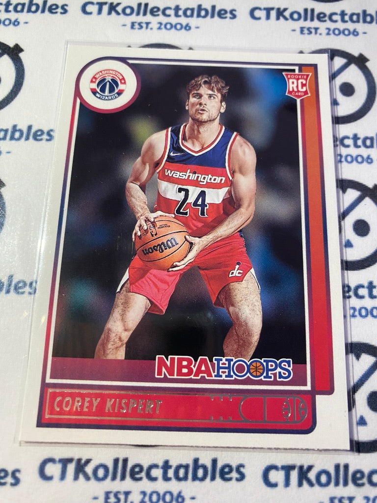 2021-22 Panini NBA HOOPS Corey Kispert Rookie RC 212 Wizards