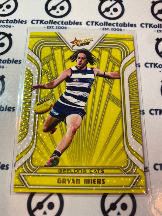 2022 AFL Footy Stars Fractured Yellow #FY79 Gryan Miers #075/145