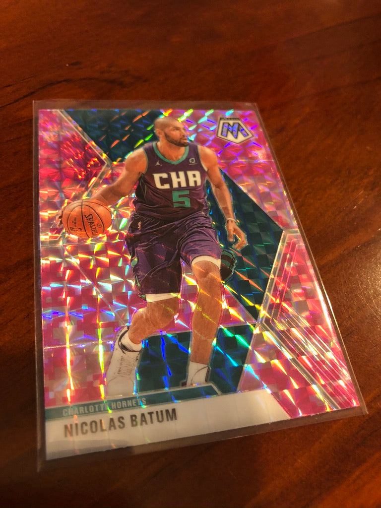 Nicolas Batum Pink Mosaic Prizm #102 2019-20 NBA Mosaic