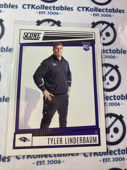 2022 NFL Panini Score Tyler Linderbaum Rookie Card RC #323 Ravens