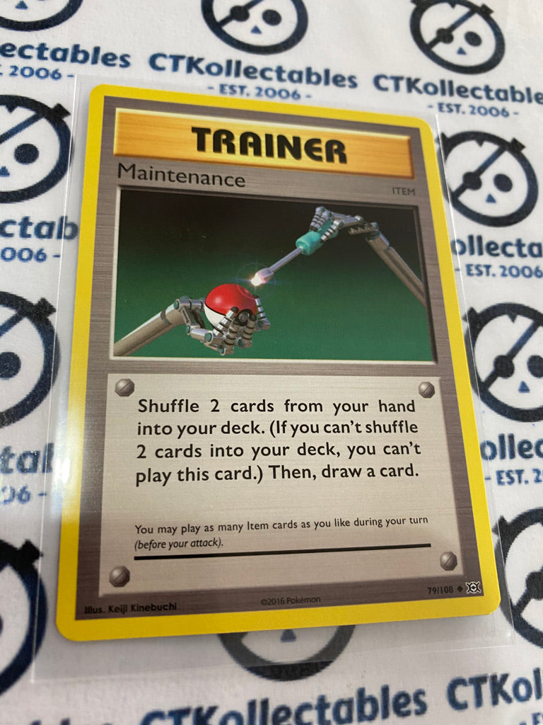 Maintenance #79/108 Base Pokémon Card XY EVOLUTIONS