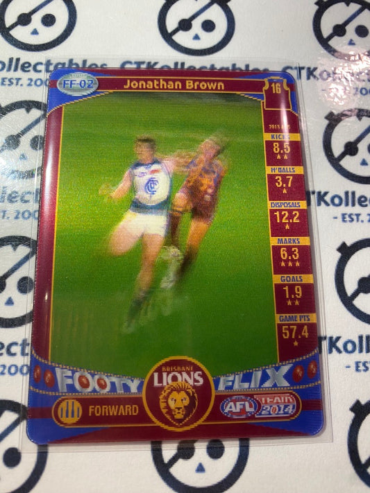 2014 AFL Teamcoach Footy Flix #FF-02 Jonathan Brown Lions