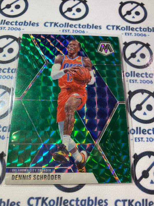 2019-20 NBA Panini Mosaic Dennis Schroder Green prizm #163 Thunder