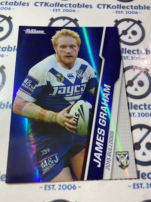 2015 NRL Traders Silver Parallel #P10 James Graham Bulldogs