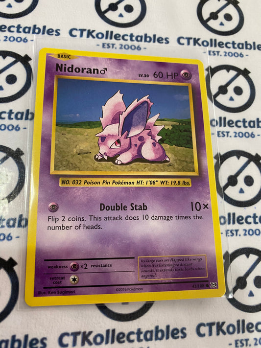 Nidoran #43/108 Base Pokémon Card XY EVOLUTIONS