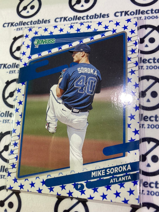 2021 Panini Donruss Baseball Mike Soroka #102 Independence Day Atlanta