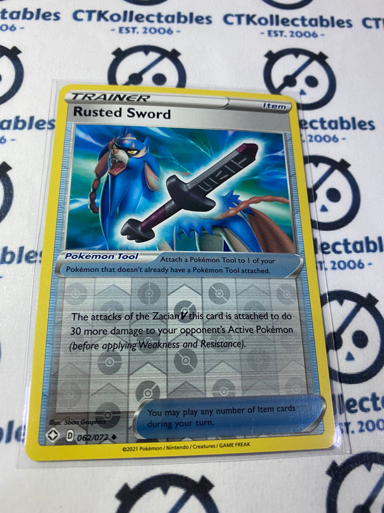 Rusted Sword #062/072 Reverse Holo Pokémon Card Shining Fates