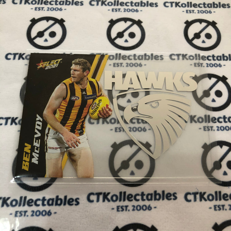 2021 AFL Footy Stars Club Acetate Ben McEvoy #CA38 Hawks