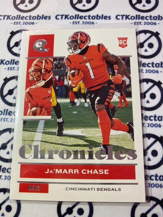 2021 NFL Chronicles Base Ja'Marr Chase rookie card RC #17 Bengals