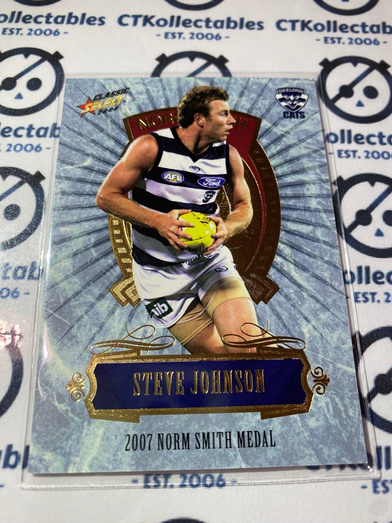 2008 AFL Select Classic Steve Johnson (norm Smith) Medal Winners #MC3 Cats