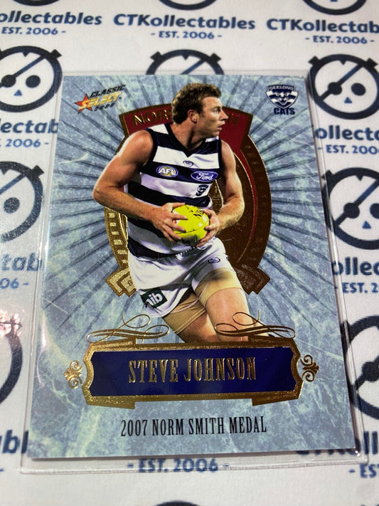2008 AFL Select Classic Steve Johnson (norm Smith) Medal Winners #MC3 Cats