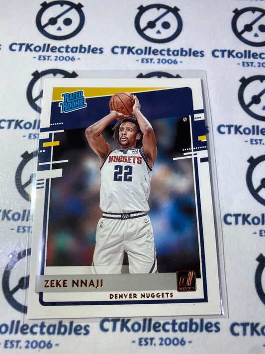 2020-21 NBA Donruss Rated Rookie Zeke Nnaji #236 Nuggets