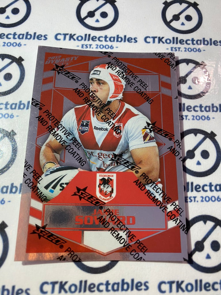 2012 NRL Select Dynasty Silver Parallel #SP145 Jamie Soward Dragons