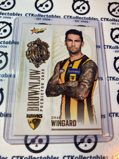 2022 AFL Footy Stars Gold Brownlow Predictor #BPG58 Chad Wingard #050/185