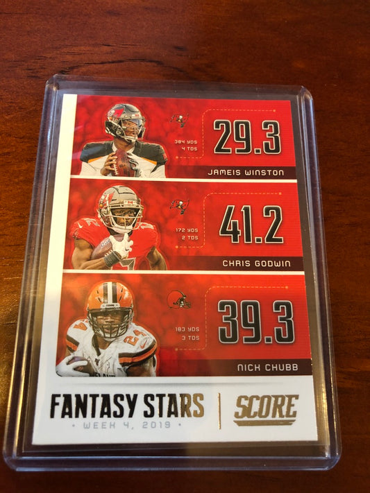 Jamis Winston/Chris Godwin/Nick Chubb FS-MJCN 2020 NFL SCORE Fantasy Stars