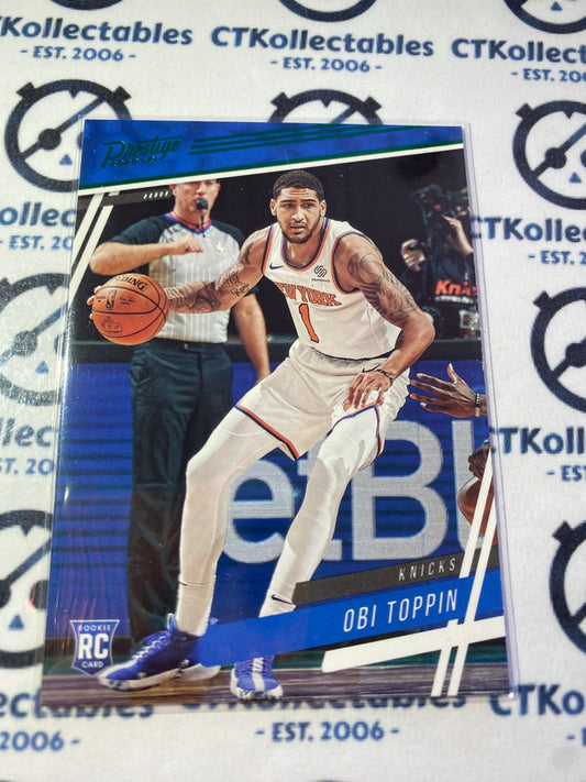 2020-21 NBA Panini Chronicles Prestige Obi Toppin rookie card RC Green #75 Knicks