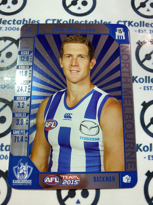 2015 AFL Teamcoach Silver #35 Nick Dal Santo Kangaroos