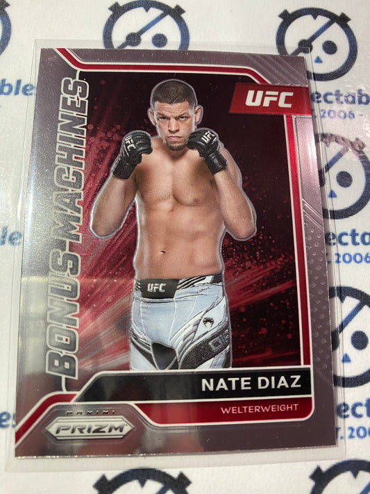 2022 UFC Panini Prizm Bonus Machines Nate Diaz #25 Base