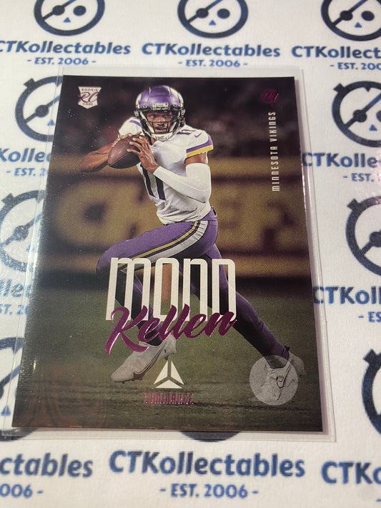 2021 NFL Chronicles Luminance Kellen Mond Pink Rookie Card RC #206 Vikings