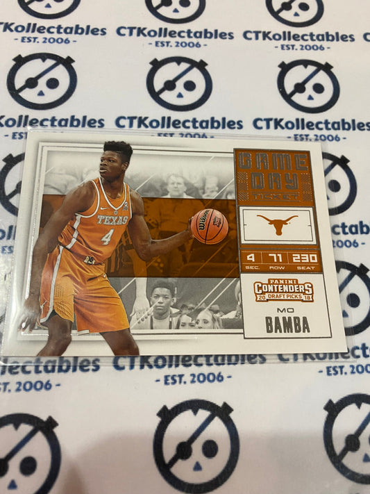 2018-19 PANINI Contenders Draft Picks Game Day Mo Bamba #2 Magic