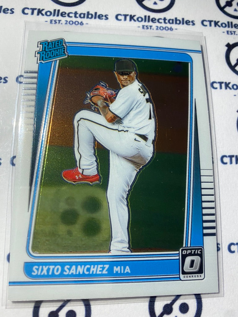 2021 Panini Donruss Optic Baseball Sixto Sanchez Rated Rookie #34 Miami