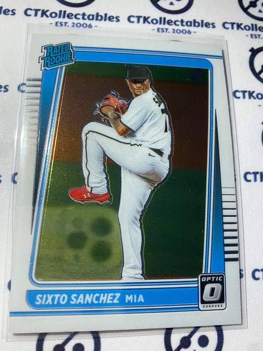 2021 Panini Donruss Optic Baseball Sixto Sanchez Rated Rookie #34 Miami