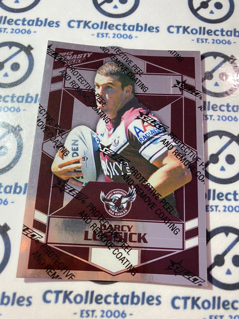 2012 NRL Select Dynasty Silver Parallel #SP71 Darcy Lussick Manly