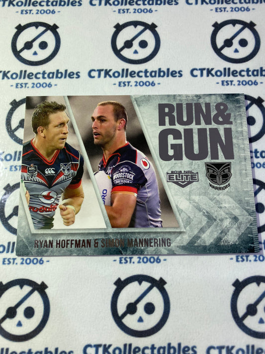 2016 NRL Traders Run & Gun Hoffman/Mannering RG30/32 Warriors