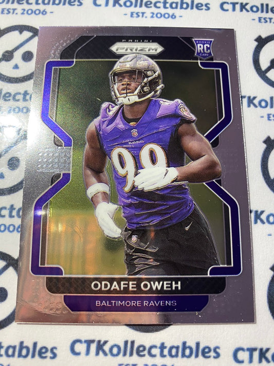 2021 NFL Panini Prizm Odafe Oweh Rookie card RC #380 Ravens