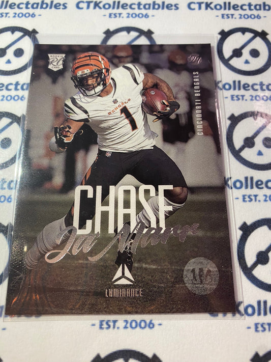 2021 NFL Chronicles Luminance Ja'Marr Chase Rookie Card RC #212 Bengals