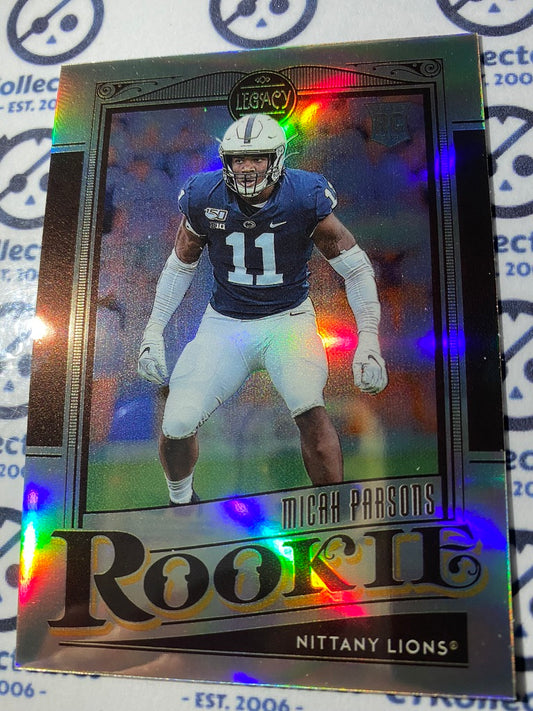 2021 NFL Legacy Rookie Premium Micah Parson Silver PRizmRC #179 Cowboys