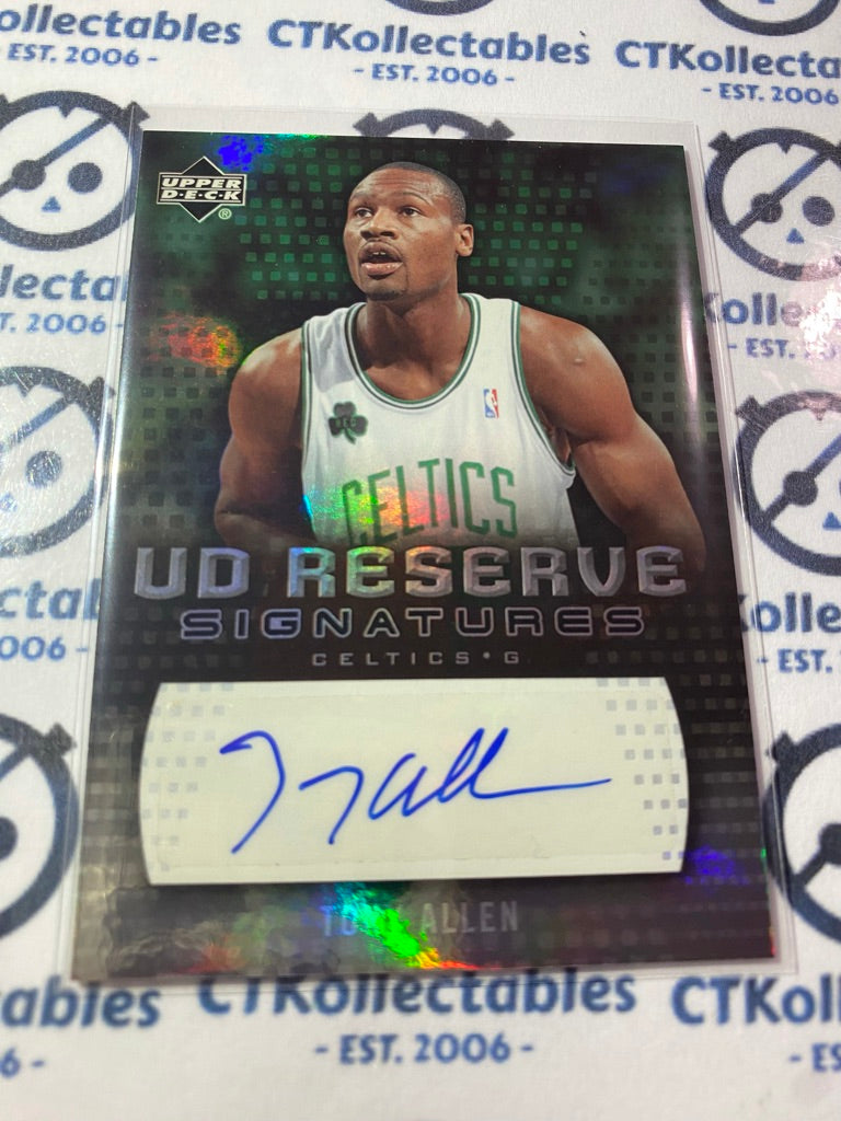 2006-07 NBA Upper Deck Reserve Tony Allen UD Reserve Signatures Celtics