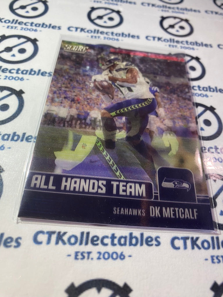 2022 NFL Panini Score DK Metcalf 3D Lenticular All Hands Team #AH6 *CASE HIT* SSP