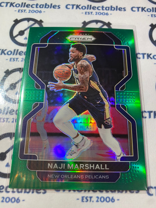 2021-22 NBA Prizm Naji Marshall Green Prizm  #191 Pelicans