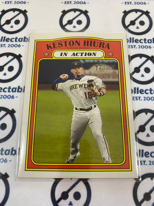 2021 MLB Heritage In Action Keston Hiura #178 Brewers