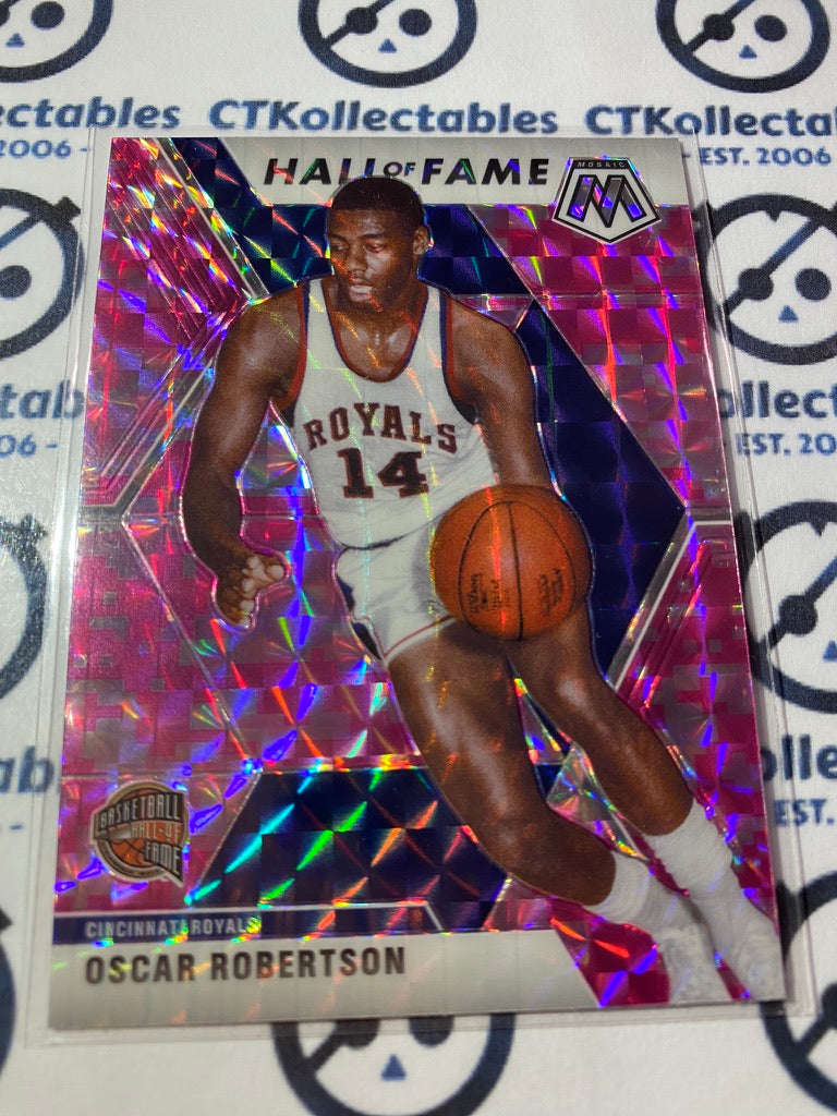 2019-20 Panini NBA Mosaic Oscar Robertson Hall of fame Pink Prizm #286 Royals
