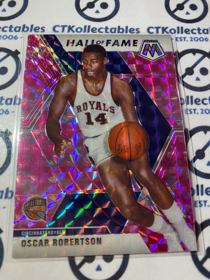 2019-20 Panini NBA Mosaic Oscar Robertson Hall of fame Pink Prizm #286 Royals