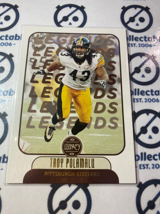 2021 NFL Panini Legacy Troy Polamalu Legends #104 Steelers