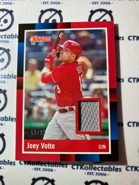 2022 Panini Donruss Baseball Joey Votto 1988 Retro Materials #59/99 #R88M-JV Cincinnati