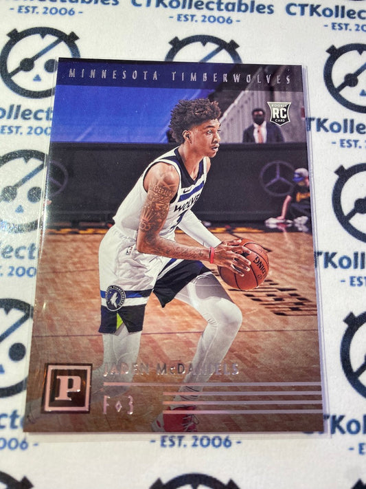 2020-21 NBA Panini Chronicles Panini Jaden McDaniels Rookie Card RC #134 Timberwolves