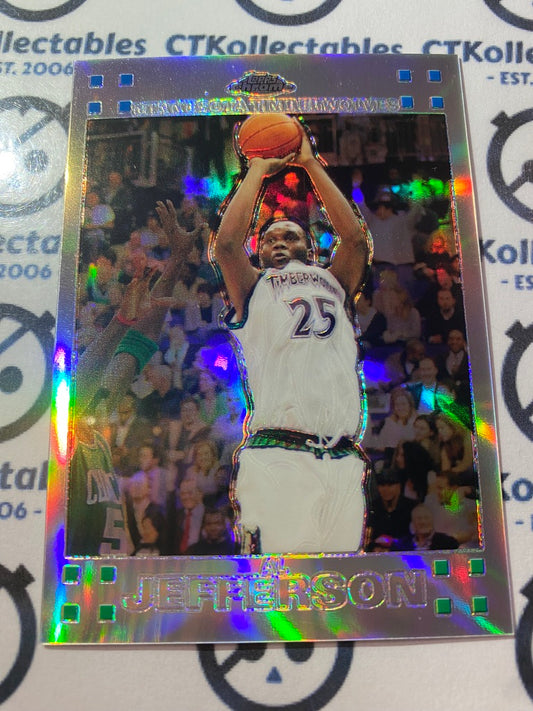 2007-08 Topps Chrome NBA Al Jefferson REFRACTOR #354/999 Timberwolves