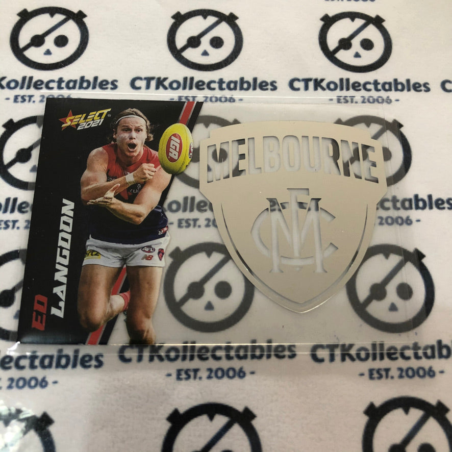 2021 AFL Footy Stars Club Acetate Ed Langdon #CA42 Demons