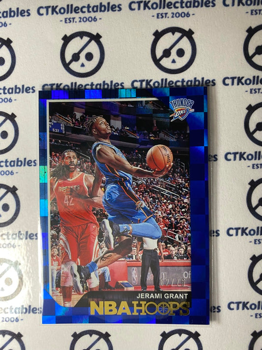 Jerami Grant blue checkerboard #62/75 parallel 2018-19 Hoops basketball