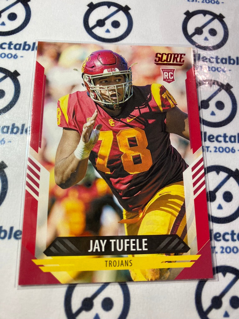 2021 NFL Panini Score Red Parallel Base Jay Tufele RC #392 Bengals