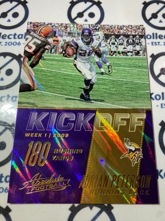 2017 NFL Panini Absolute Adrian Peterson Kickoff Holo #12 Vikings