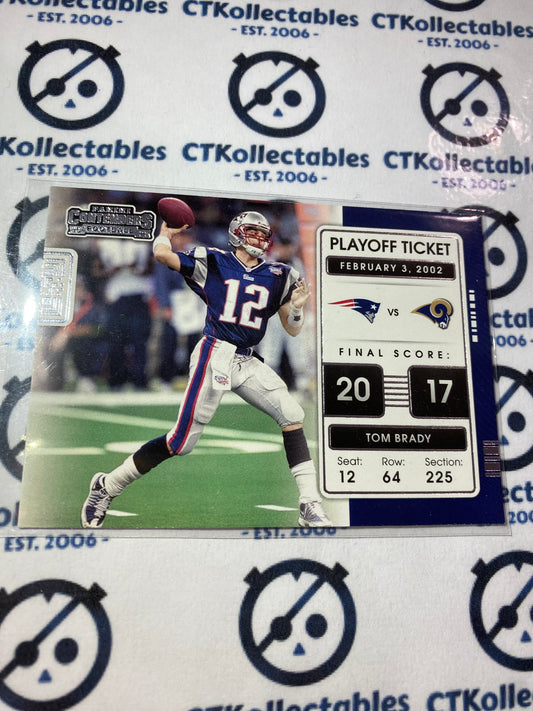 2021 NFL Panini Contenders Tom Brady Playoff Ticket #PLT-TBR Patriots